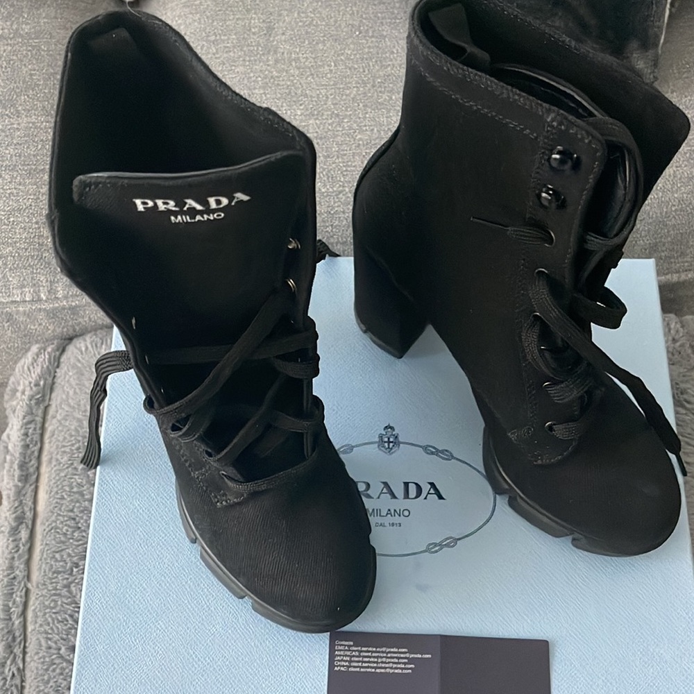 Prada Denim Boots - Picture 2 of 5